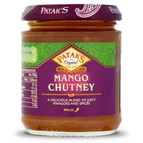 Chutney de mangue douce sauce indienne 340g de Patak's