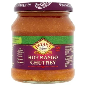 Chutney de mangue forte sauce indienne 340g de Patak's