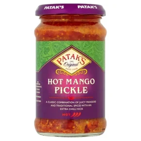 Pickles ou achars indiens à la mangue très épicés 250ml de Patak's