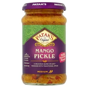 Pickles ou achars indiens à la mangue épicés 250ml de Patak's